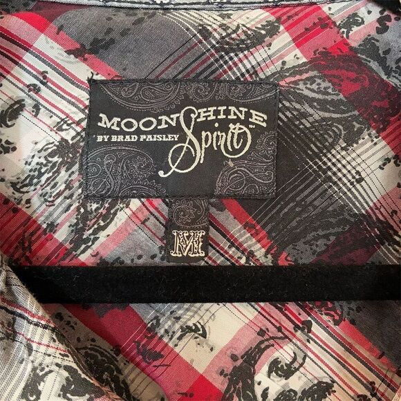 Moonshine Spirit Men's Plaid Button-Up Shirt M Long Sleeve Casual - Picture 2 of 12